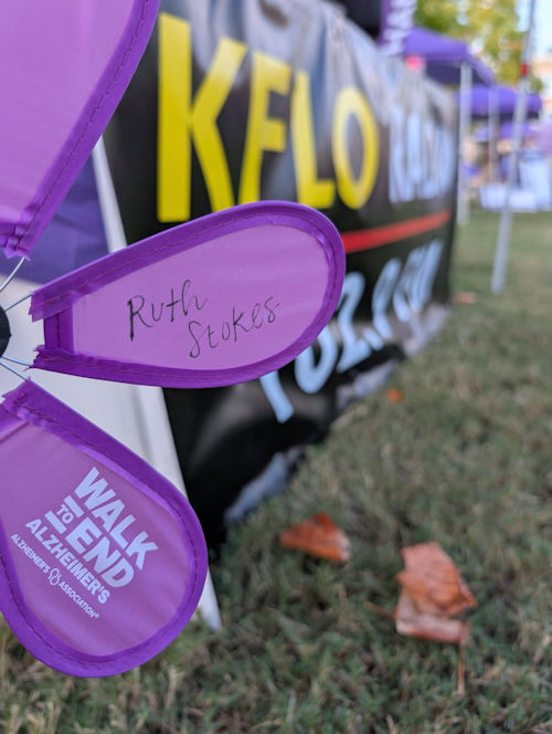 Poster for the Walk to End Alzheimer's event